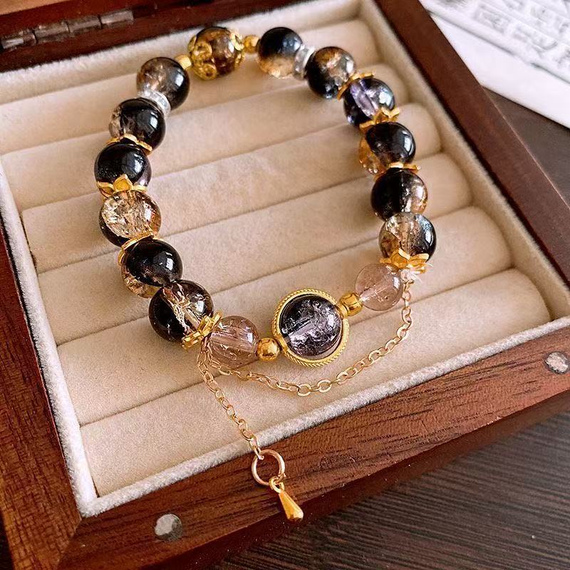 New style black and yellow bicolored bracelet