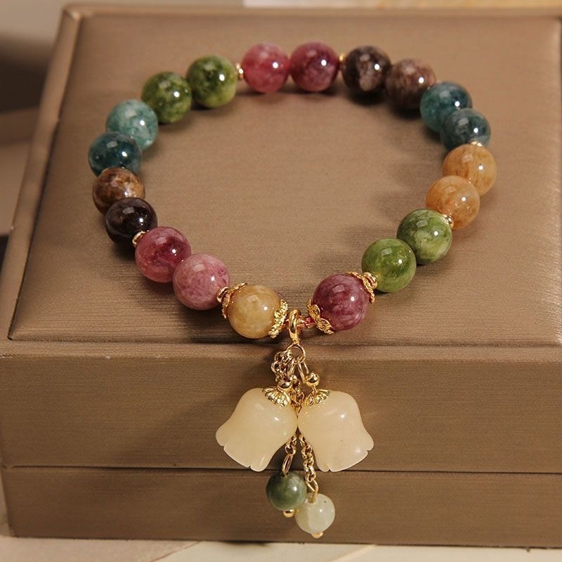 Color tourmaline bracelet