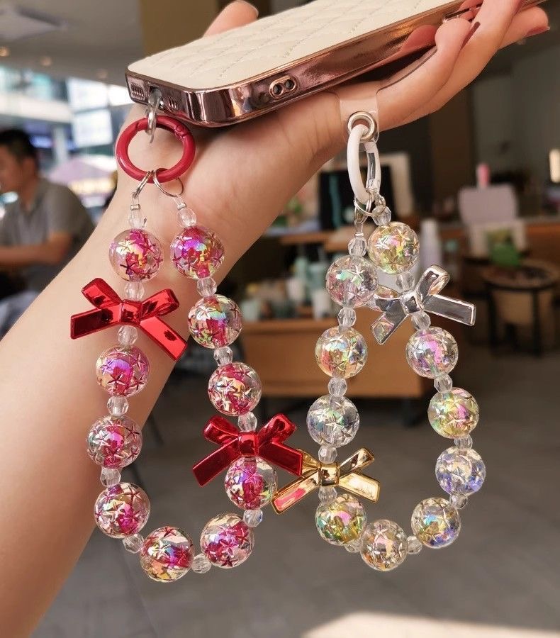 Butterfly knot mobile phone chain